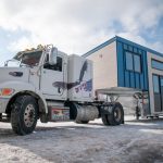 From Quebec, Canada-based Minimaliste is this beautiful 32′ gooseneck tiny house, the Sakura. The 10.5′ wide house totals 380-square-feet including the main floor and loft space.
